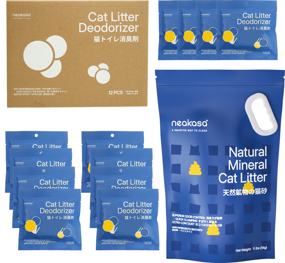 Neakasa 鉱物系猫砂8kg 超低粉塵・消臭・瞬時凝固・抗菌