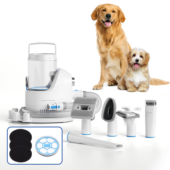 【多頭飼い・中大型にオススメ】ペットグルーミングセットP2 Pro 収納スタンド付き 2L大容量ダストカップ 騒音値52dB