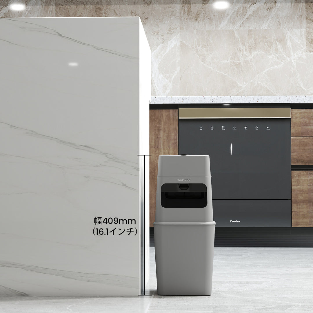 【EVOH超防臭袋付き】猫砂ゴミ箱|三重密閉構造・消臭99.9%・9.2L大容量・犬猫おむつ対応