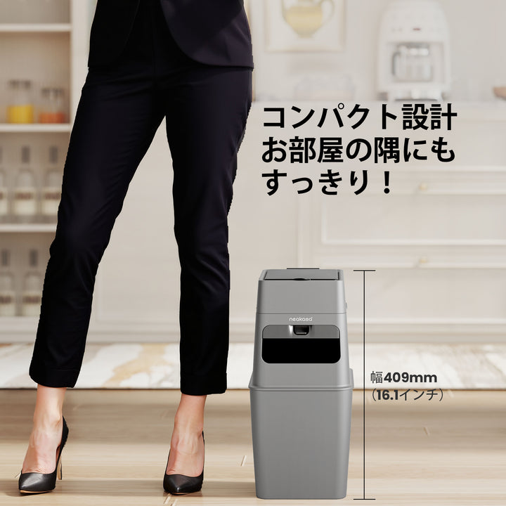 【EVOH超防臭袋付き】猫砂ゴミ箱|三重密閉構造・消臭99.9%・9.2L大容量・犬猫おむつ対応