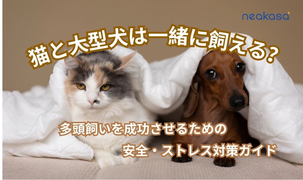 猫と大型犬は一緒に飼える？多頭飼いを成功させるための安全・ストレス対策ガイド
