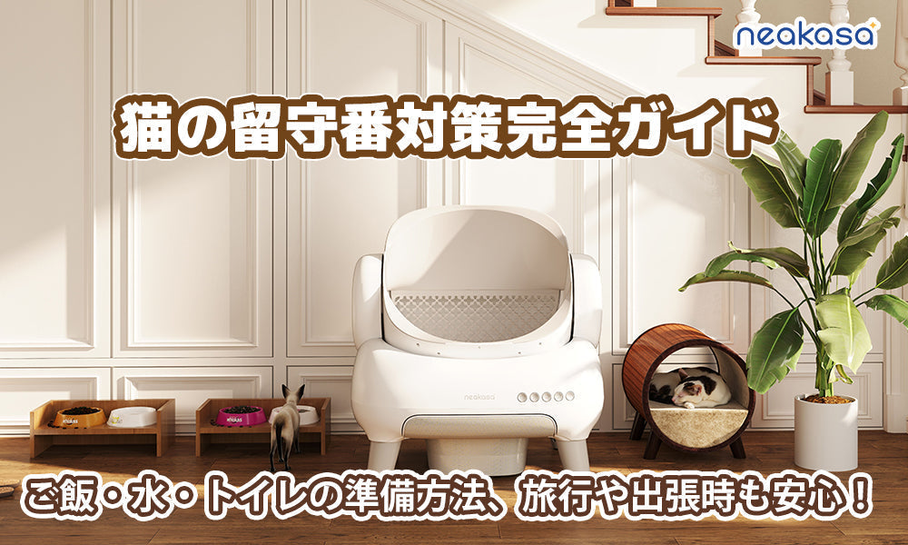 猫の留守番対策完全ガイド｜ご飯・水・トイレの準備方法、旅行や出張時も安心！