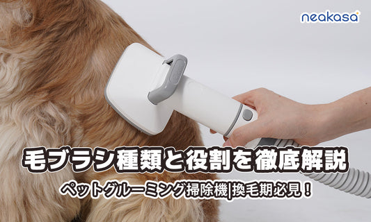 換毛期必見！ペットグルーミング掃除機の毛ブラシ種類と役割を徹底解説