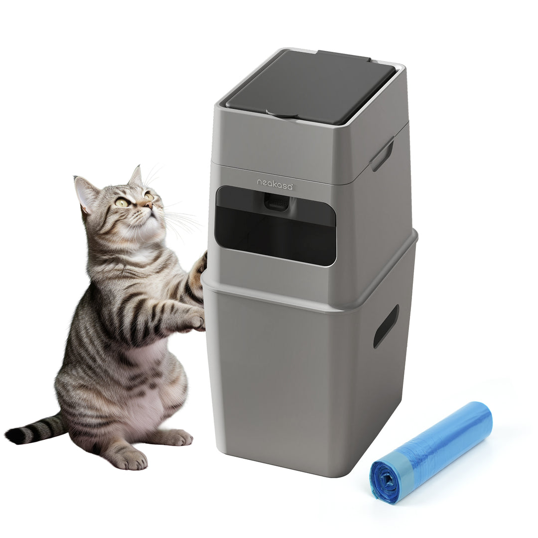 【EVOH超防臭袋付き】猫砂ゴミ箱｜三重密閉構造・消臭99.9%・9.2L大容量・犬猫おむつ対応