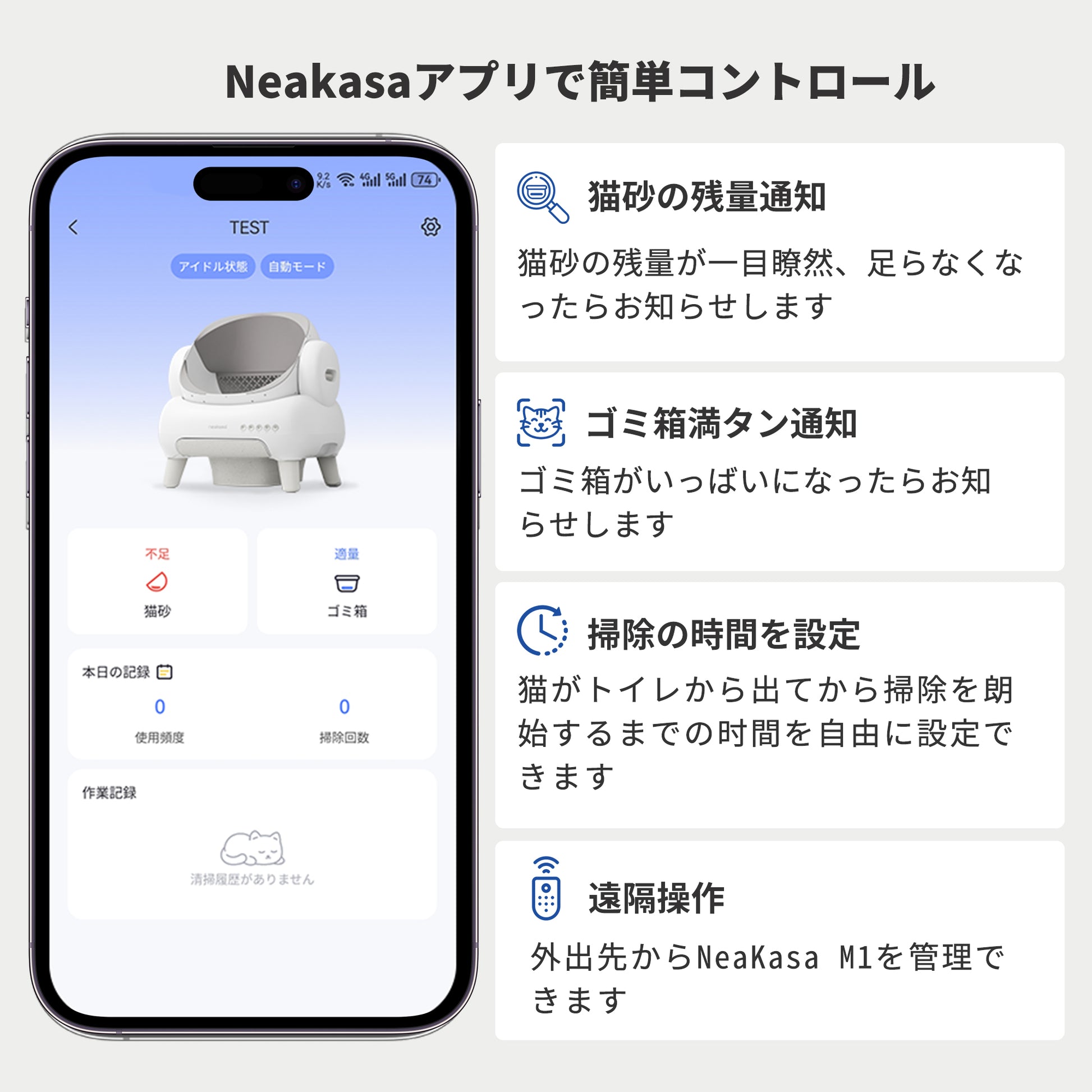 Neakasa M1 Lite オープン型全自動猫トイレ