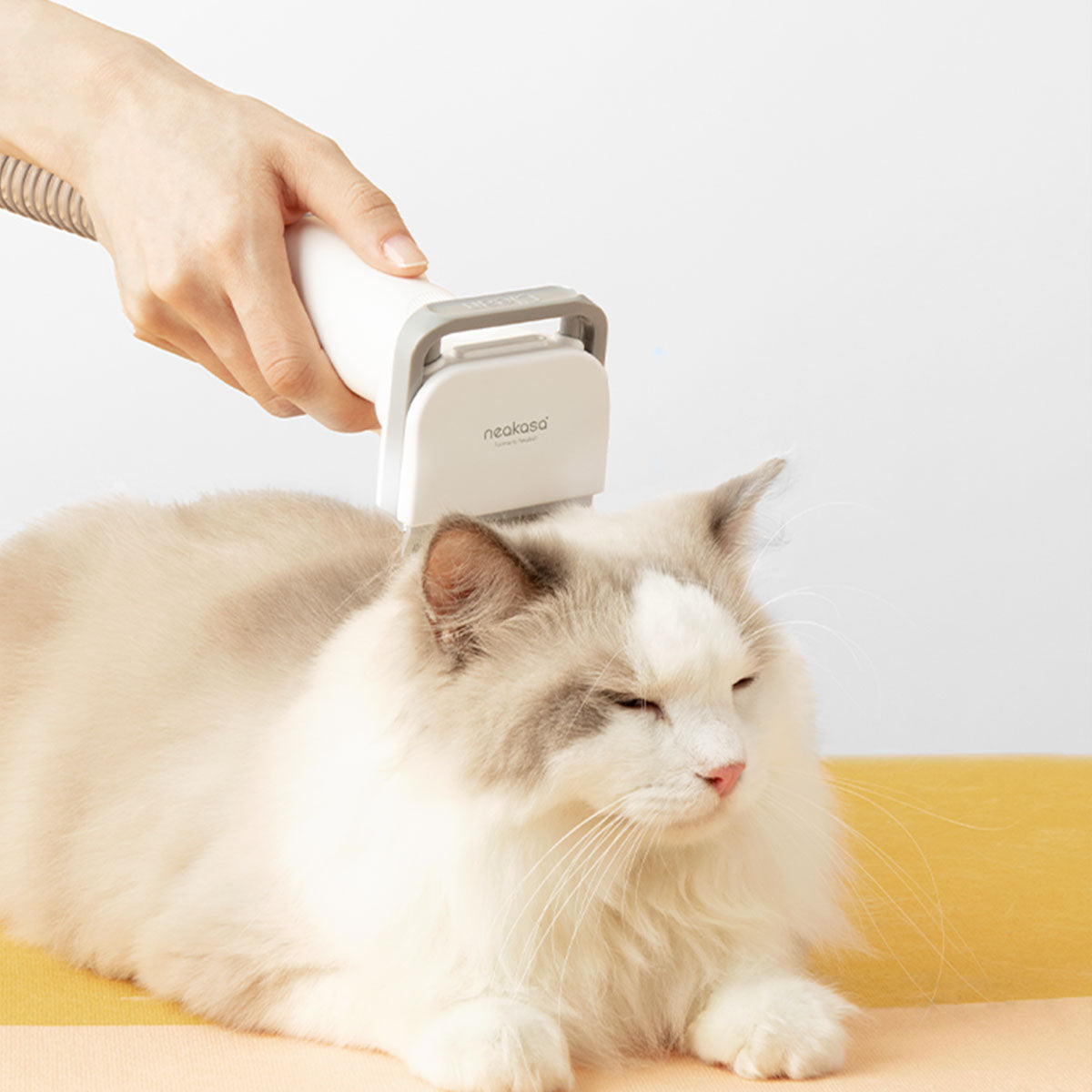 【多頭飼い・中大型にオススメ】ペットグルーミングセットP2 Pro 収納スタンド付き 2L大容量ダストカップ 騒音値52dB