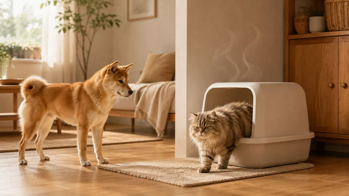 猫トイレ周辺のニオイ対策