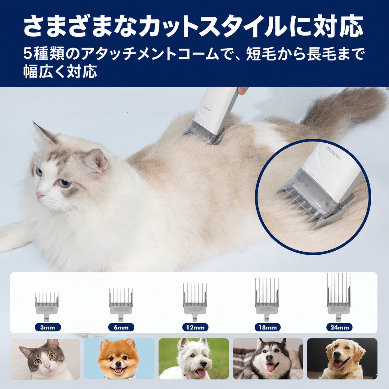 Neakasa P2 ペット用バリカン掃除機｜2L大容量・中大型犬対応