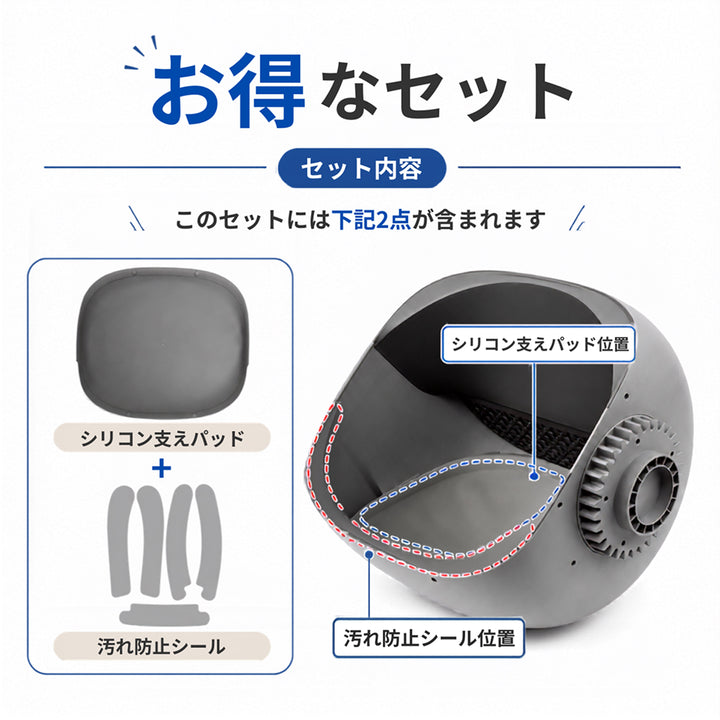 Neakasa 猫トイレ用汚れ防止アクセサリー（シリコンパッド・シール）